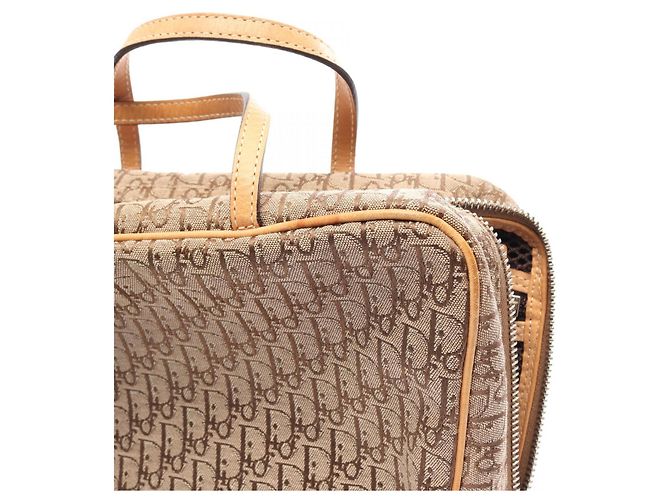 Christian Dior Dior Trotter Handtasche Braun Beige - Ansicht 6