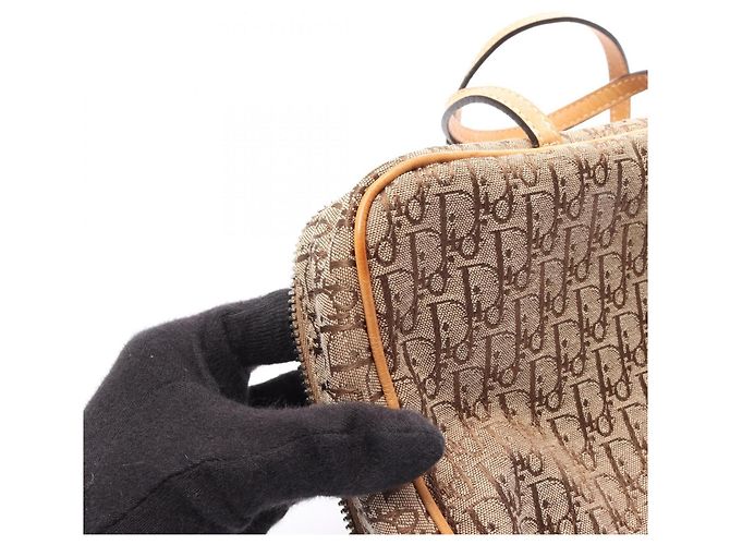 Christian Dior Dior Trotter Handtasche Braun Beige - Ansicht 7