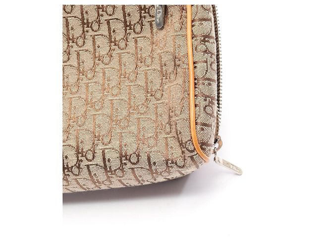Christian Dior Dior Trotter Handtasche Braun Beige - Ansicht 9