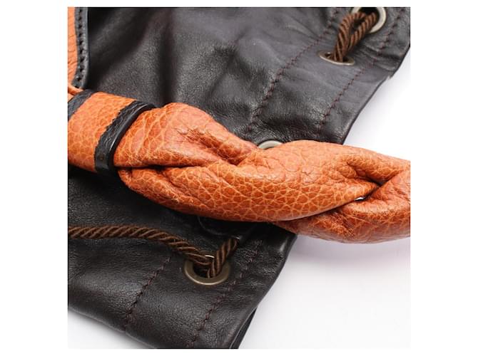 Bolso Bucket Fendi Zucca Castaño Negro - vista 9