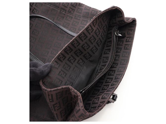 Fendi Zucchino Tote Bag Braun - Ansicht 10