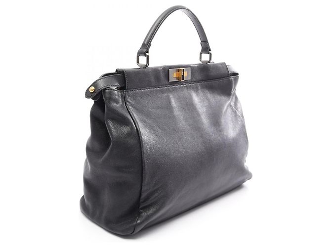 Borsa 2-Way Fendi Peekaboo Large Nero - vista 2