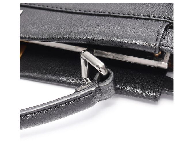 Borsa 2-Way Fendi Peekaboo Large Nero - vista 6
