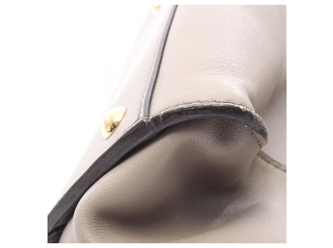 Borsa Fendi Peekaboo Large Beige - vista 9