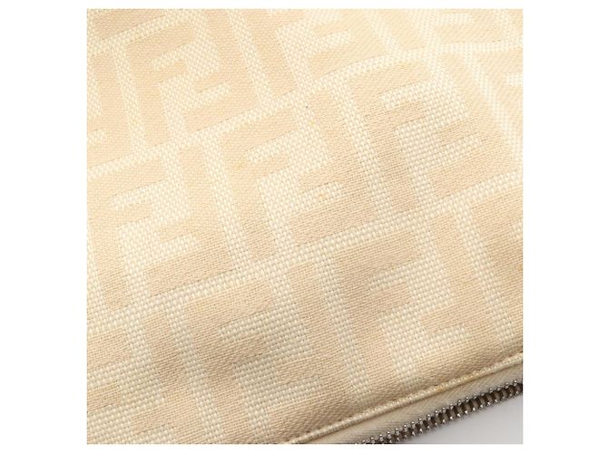 Borsa a tracolla Fendi Mamma Bucket Zucca Marrone Beige - vista 5