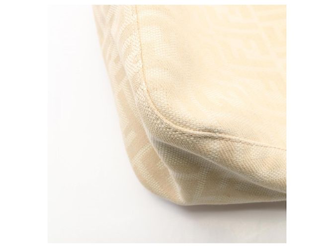 Borsa a tracolla Fendi Mamma Bucket Zucca Marrone Beige - vista 6