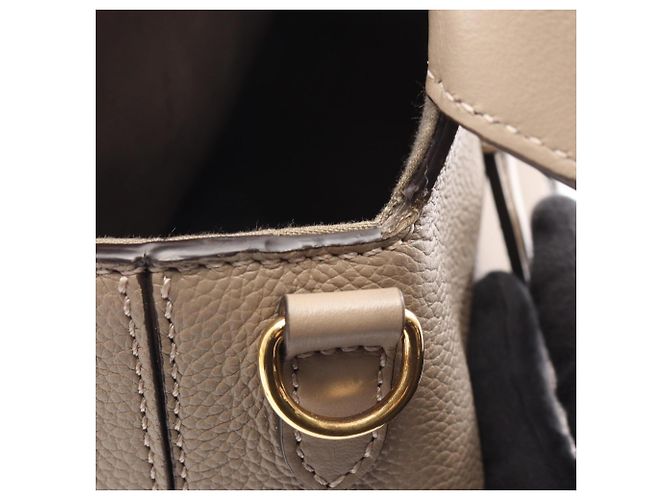 Borsa 2-Way Fendi Boston 365 Medium Beige - vista 9