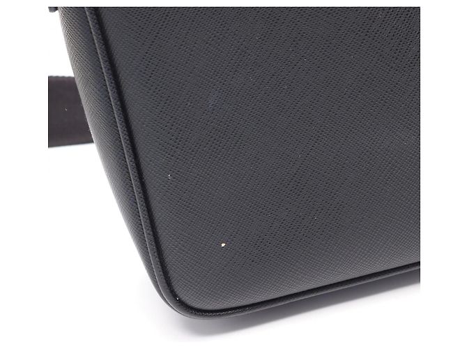 Borsa a tracolla da viaggio in Saffiano Prada Nero - vista 5