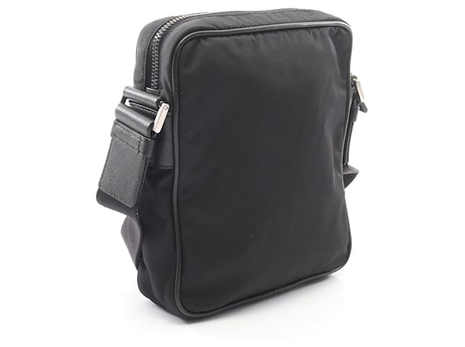 Saffiano Borsa a tracolla in Re-Nylon Prada Nero - vista 2