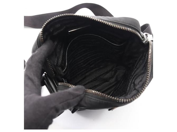 Saffiano Borsa a tracolla in Re-Nylon Prada Nero - vista 3