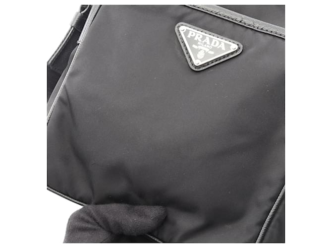 Saffiano Borsa a tracolla in Re-Nylon Prada Nero - vista 6