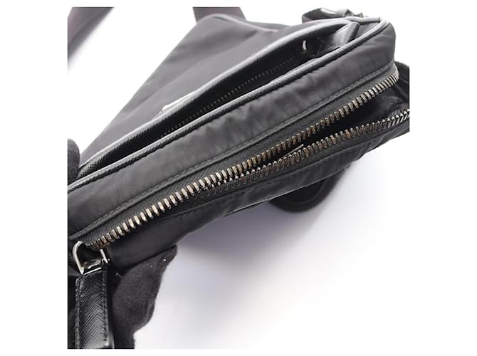 Saffiano Borsa a tracolla in Re-Nylon Prada Nero - vista 9
