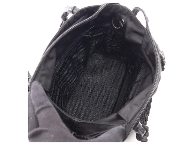 Prada TESSUTO+PASSAMA 2-Way Handtasche Schwarz - Ansicht 3