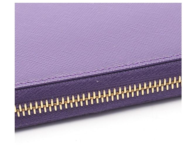 Prada Lila Saffiano Leder Langgeldbörse - Ansicht 6