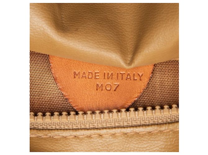 Céline Borsa Celine Macadam in pelle marrone - vista 8