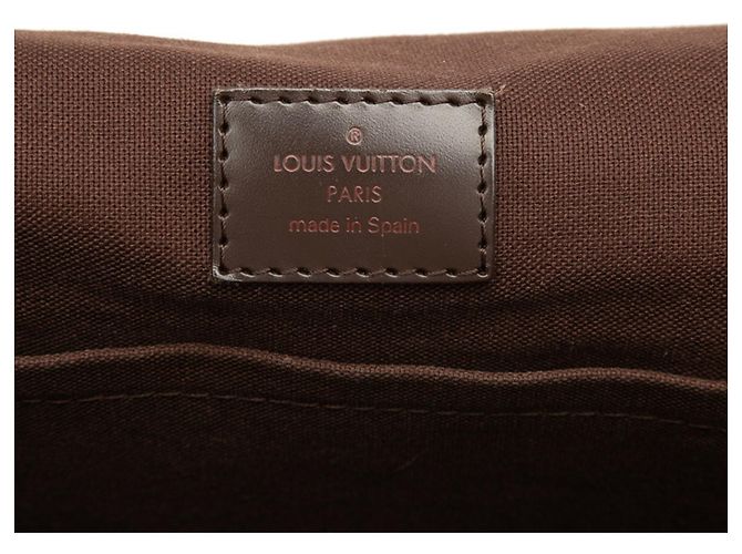 Borsa a tracolla Louis Vuitton Damier Ebene Brooklyn GM Marrone - vista 8