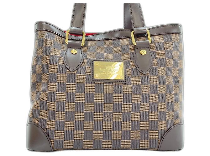 Louis Vuitton Damier Hampstead PM Handtasche Braun Damier ebene - Ansicht 2