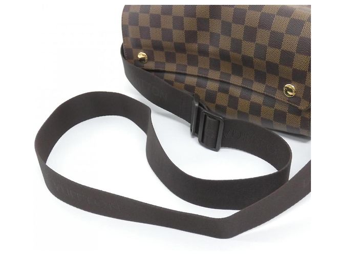 Borsa a tracolla Louis Vuitton Damier Naviglio Marrone - vista 3