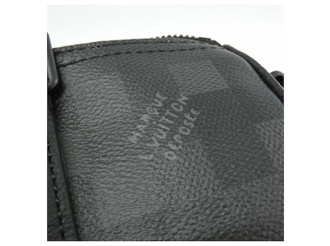 Louis Vuitton Damouflage Keepall Bandoulière 25cm Borsa Boston Nero - vista 5