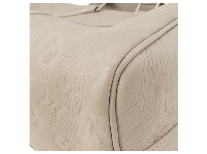 Louis Vuitton Taurillon Monogram Keepall Bandoulière 35cm Borsa Boston Marrone Beige - vista 2