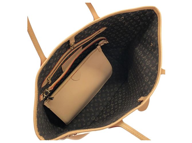Borsa Louis Vuitton Neverfull MM Beige - vista 10