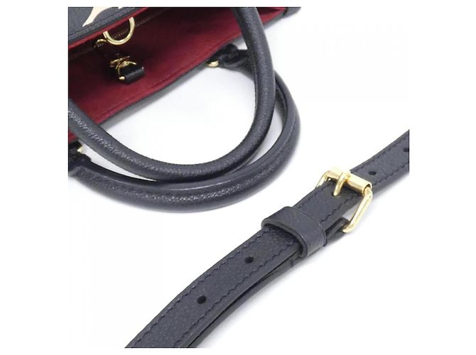 Borsa Louis Vuitton Bicolor Monogram Empreinte OnTheGo PM Nero Beige - vista 4
