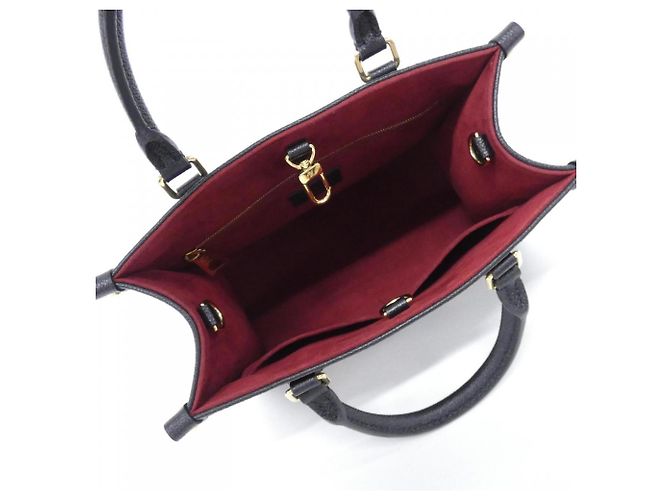 Borsa Louis Vuitton Bicolor Monogram Empreinte OnTheGo PM Nero Beige - vista 5