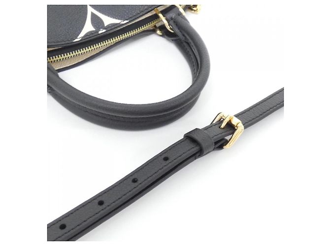 Borsa Louis Vuitton Bicolor Monogram Empreinte Petit Palais PM Nero Beige - vista 5