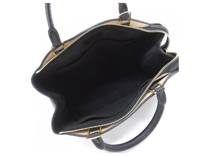 Borsa Louis Vuitton Bicolor Monogram Empreinte Petit Palais PM Nero Beige - vista 6