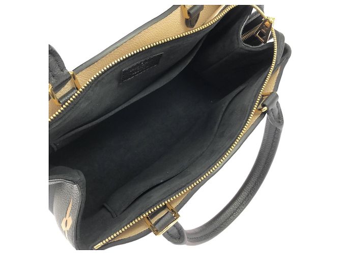 Borsa Louis Vuitton Bicolor Monogram Empreinte Petit Palais PM Nero Beige - vista 8
