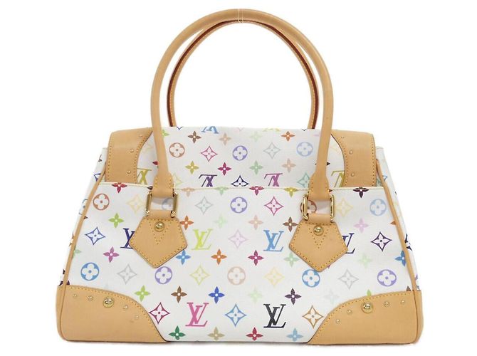 Borsa Louis Vuitton Multicolor Beverly GM Bianco Multicolore - vista 2