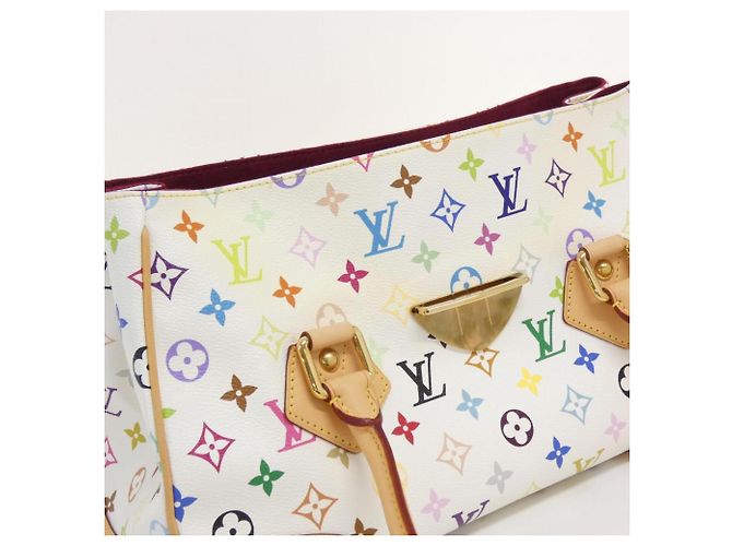Borsa Louis Vuitton Multicolor Beverly GM Bianco Multicolore - vista 5