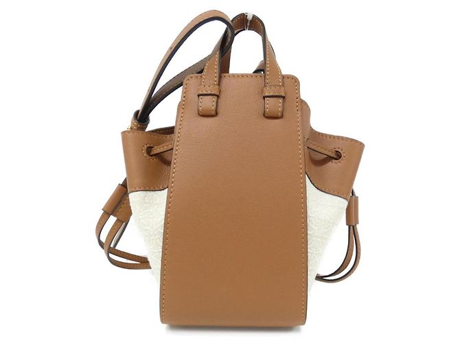 Mini borsa a tracolla Loewe Hammock con coulisse Beige - vista 2