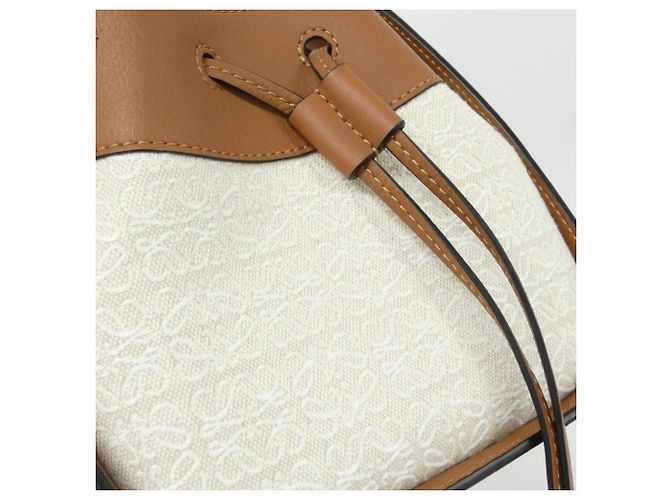 Mini borsa a tracolla Loewe Hammock con coulisse Beige - vista 6