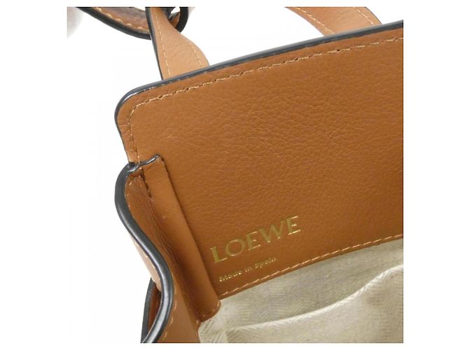 Mini borsa a tracolla Loewe Hammock con coulisse Beige - vista 9