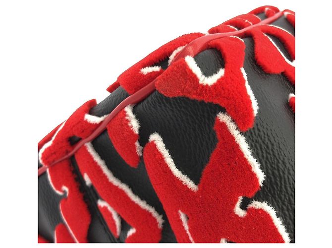 Louis Vuitton LVxUF Speedy Bandoulière 25cm Boston Bag Schwarz Rot - Ansicht 3
