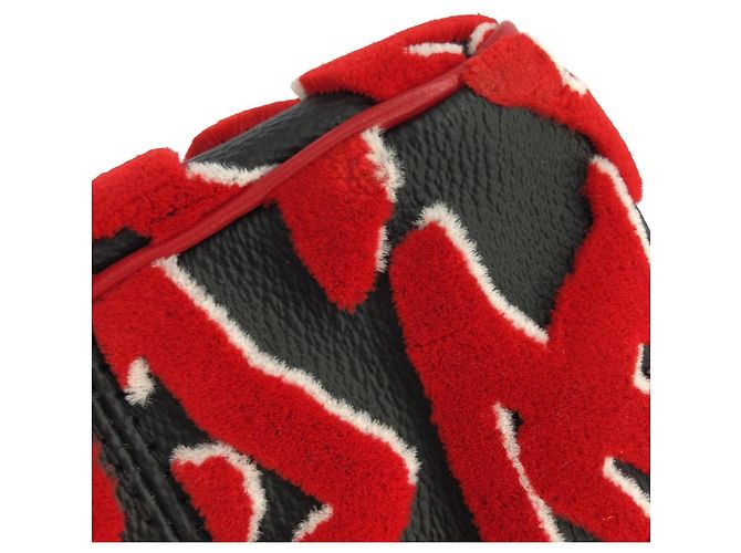 Louis Vuitton LVxUF Speedy Bandoulière 25cm Boston Bag Schwarz Rot - Ansicht 4