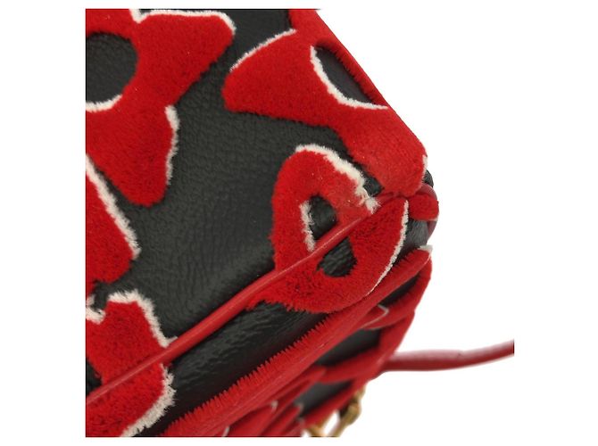 Louis Vuitton LVxUF Speedy Bandoulière 25cm Boston Bag Schwarz Rot - Ansicht 5