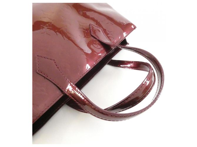 Borsa Louis Vuitton Vernis Wilshire PM M91644 Rosso - vista 5