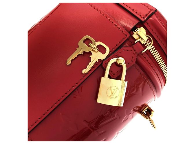 Borsa Louis Vuitton Vernis Cannes PM M53998 Rosso - vista 4