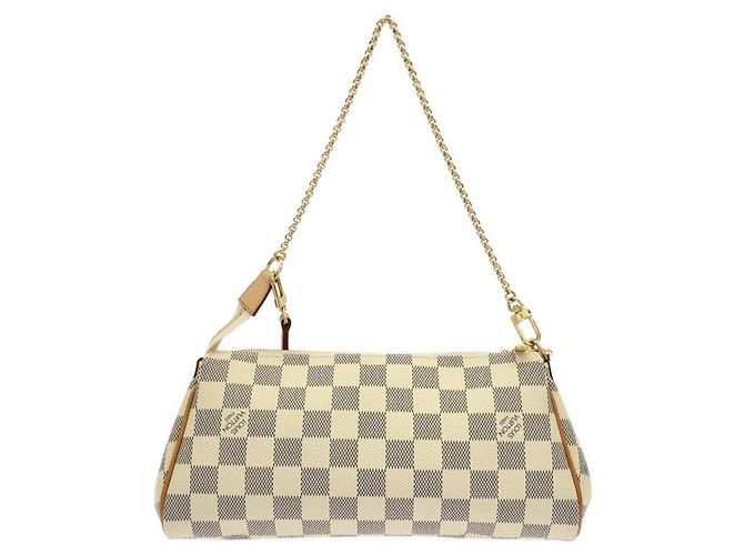 Borsa a tracolla Louis Vuitton Damier Azur Eva Blu - vista 2