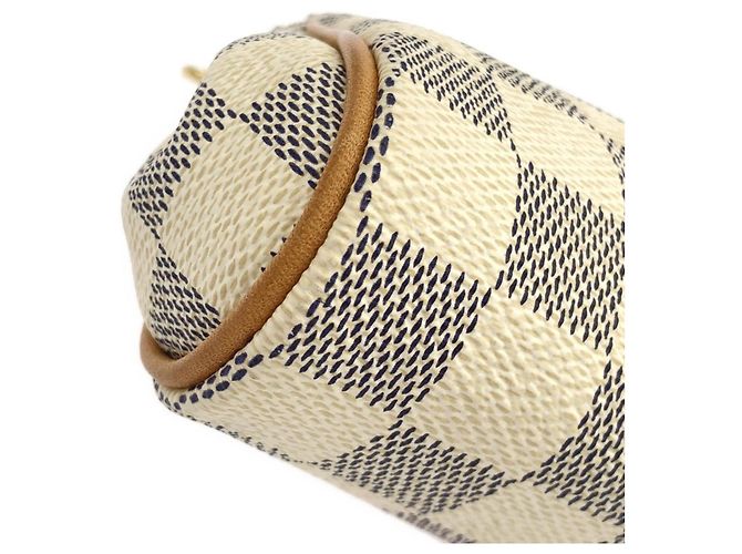 Borsa a tracolla Louis Vuitton Damier Azur Eva Blu - vista 4