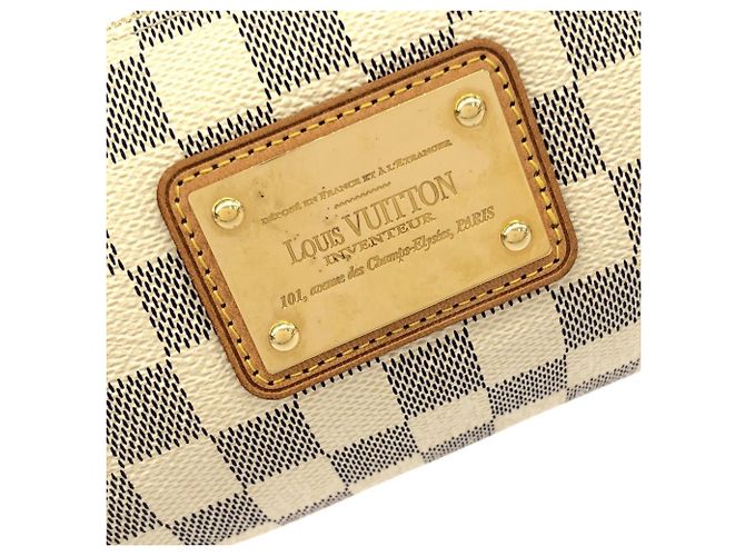 Borsa a tracolla Louis Vuitton Damier Azur Eva Blu - vista 5
