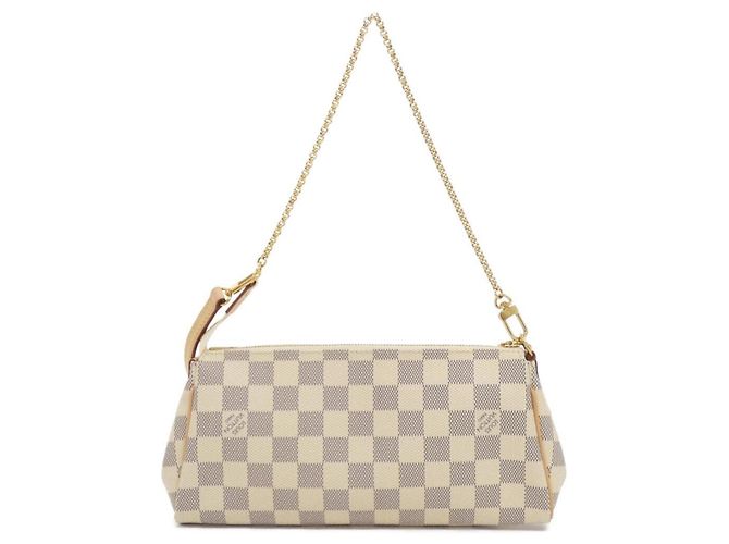 Borsa a Spalla Louis Vuitton Damier Azur Eva Blu - vista 2