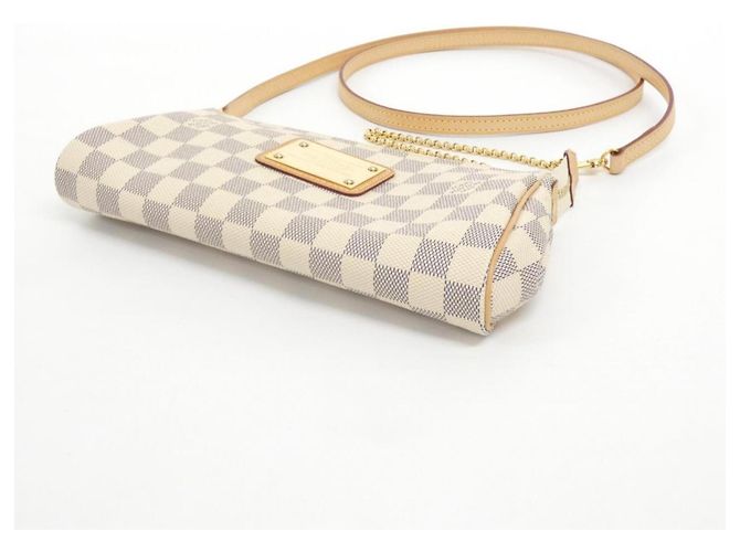Borsa a Spalla Louis Vuitton Damier Azur Eva Blu - vista 3