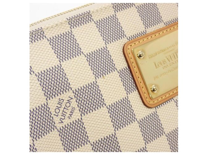Borsa a Spalla Louis Vuitton Damier Azur Eva Blu - vista 4