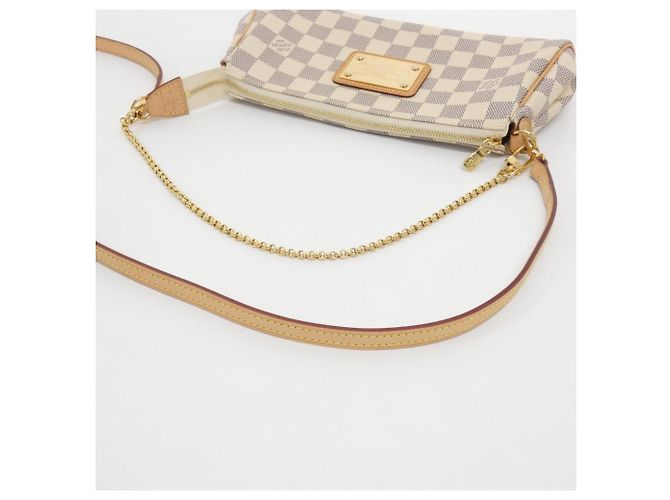 Borsa a Spalla Louis Vuitton Damier Azur Eva Blu - vista 5