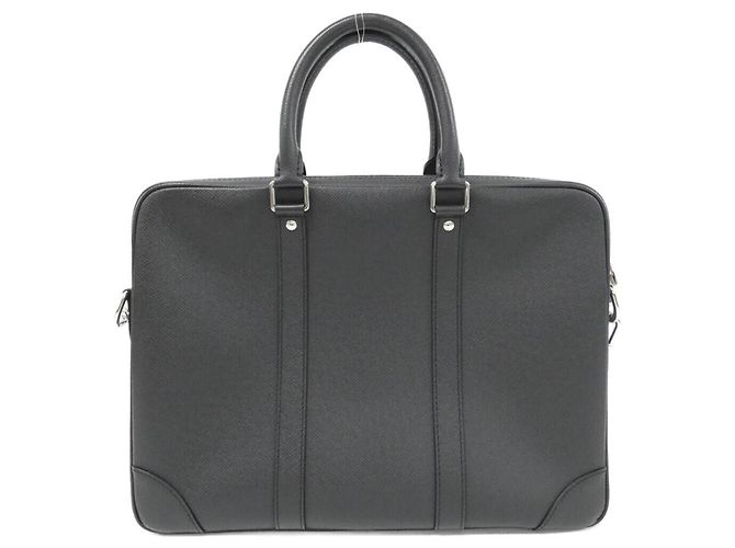 Borsa Louis Vuitton Taiga Porte Documents Voyage Nero - vista 2