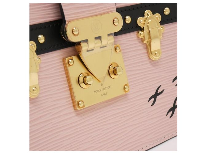 Clutch Louis Vuitton Epi Trunk Clutch M53191 Borsa a Spalla Rosa - vista 5