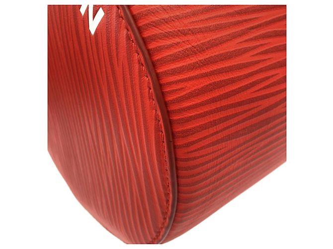 Borsa a tracolla Louis Vuitton Epi Soft Polochon XL Rosso - vista 4